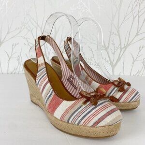 G. H. BASS & CO. Kim Fabric Wedge Slingback Sandal